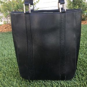 Vintage Coach black leather tote/shoulder bag 6706